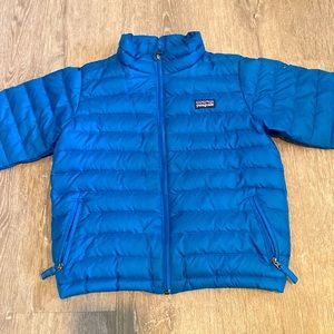 Patagonia blue down coat 5T